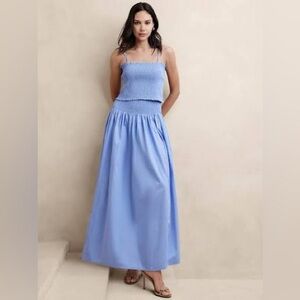 Banana Republic Poplin Smocked Set